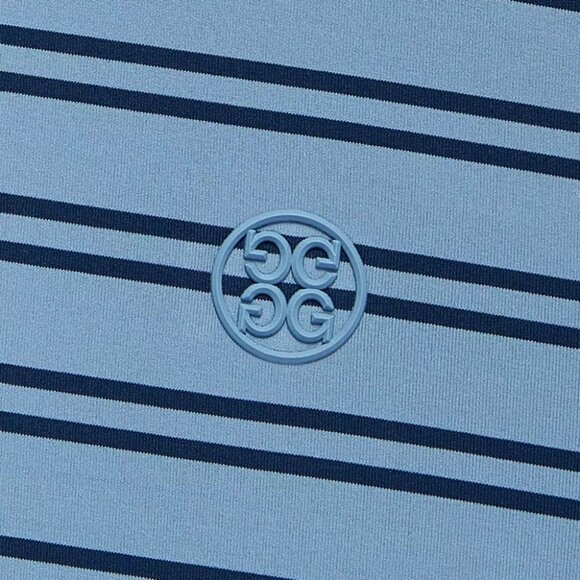 G/FORE Split Stripe Contrast Tech Jersey Golf Polo Men's Size M Moisture-wicking - Picture 4 of 12